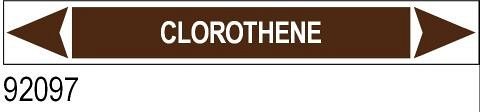 Clorothene - etichetta - A - PVC adesivo - 175x30 mm