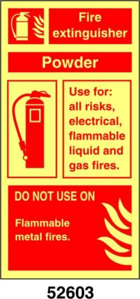 Fire Extinguisher - Powder - A - ADL 100x200 mm