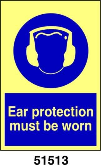 Ear protection must be worn