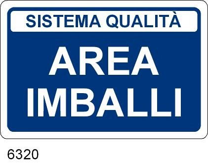 Area Imballi - A - Alluminio - 300x200 mm