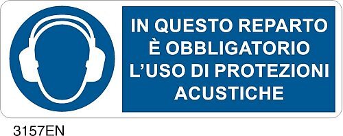In questo reparto è obbligatorio l'uso di protezioni acustiche