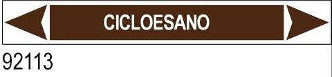 Cicloesano - etichetta - B - PVC adesivo - 350x60 mm