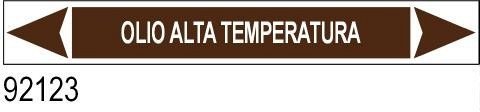 Olio alta temperatura- etichetta - A - PVC adesivo - 175x30 mm