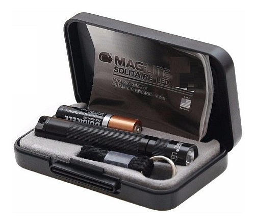 Torcia Maglite Solitaire Led - batteria 1AAA inclusa nera confezione regalo