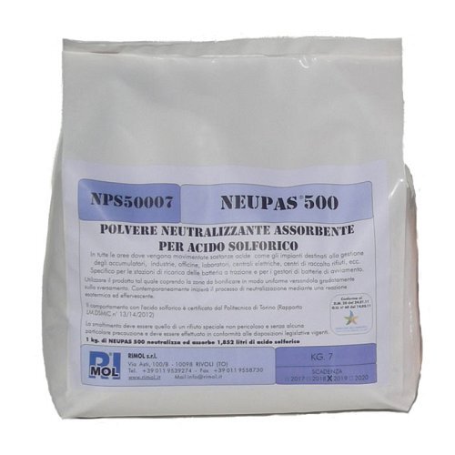 Neutralizzatore assorb. per acido solforico Kg. 5 - Rapp. Kg/Lt 0