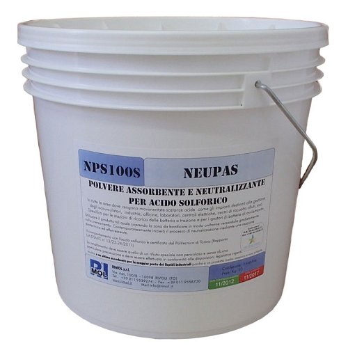 Neutralizzatore assorb. per acido solforico 10 Kg. - Rapp. Kg/Lt 1,65