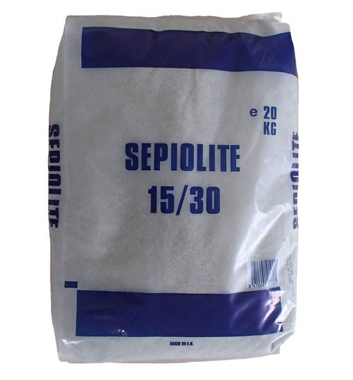 Sepiolite naturale fine mm. 0,60-1,80 1 sacco 20Kg.