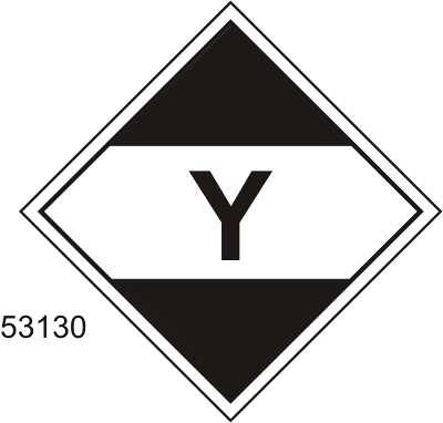 Trasporto quantità limitate Mezzo Aereo cl.9 - B - PVC adesivo - 150x150 mm