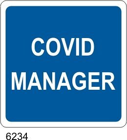 Covid Manager - B - Alluminio 160x160 mm