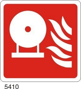 Estintore Antincendio Fisso - C - Alluminio 230x230 mm