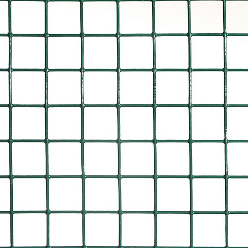 PLAMET 10 - Rete in filo di ferro zincato e plastificato a maglia quadrata