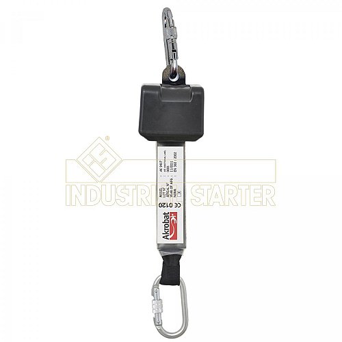 AVVOLGITORE TESSILE MT. 2.5 CON ASSORB.+2 MOSCHETTONI EN 360