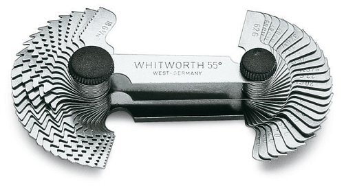 Contafiletti per filetti metrici ISO a 60° e Whitworth a 55°