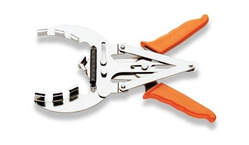 Pinza per montaggio e smontaggio delle fasce dai pistoni. Capacità Ø 90-150 mm.