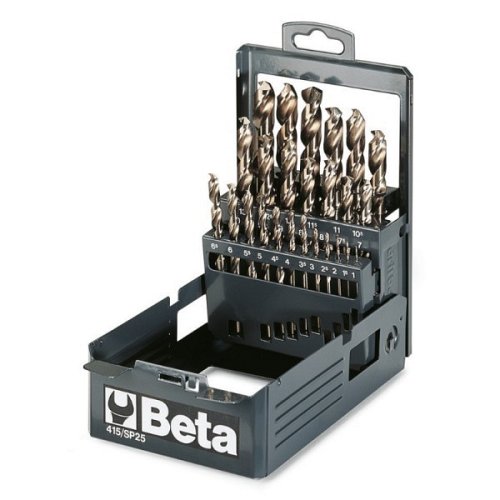 Serie 19 punte trapano in acciaio HSS + 8% cobalto.