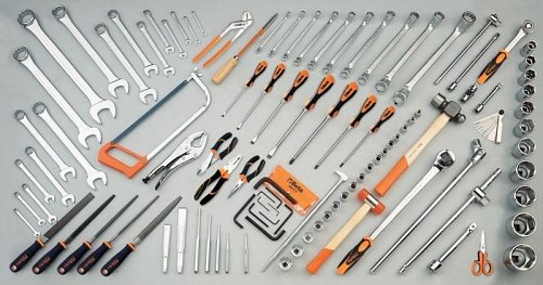Assortimento di 106 utensili per macchine agricole, edili e movimento terra