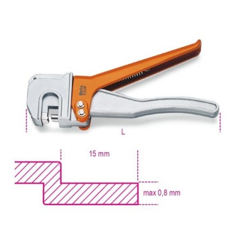 Pinza piegalamiera.Lunghezza 228 mm.