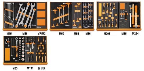 Assortimento di 170 utensili in termoformato