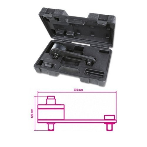 Moltiplicatore di coppia destrorso/sinistrorso in valigetta di materiale plastico rapporto 3,8:1 con dispositivo antiritorno