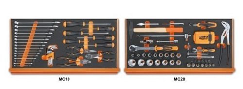 Assortimento di 108 utensili in termoformato morbido