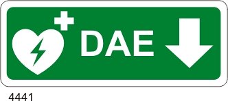 DAE defibrillatore in basso
