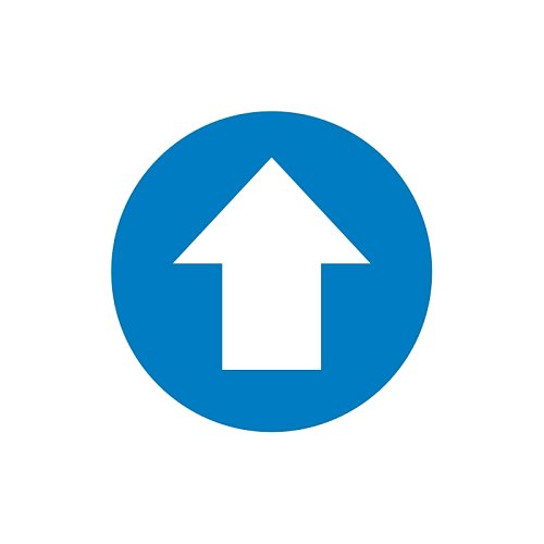 Freccia di indicazione percorso - Blu
