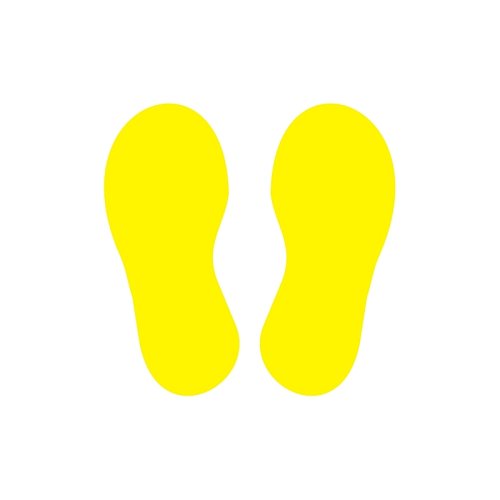 Orme di segnalazione percorsi obbligatori - Giallo