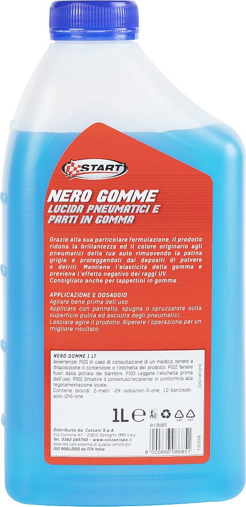 Nero gomme 1 LT effetto detergente e lucidante ❒ Victualia®