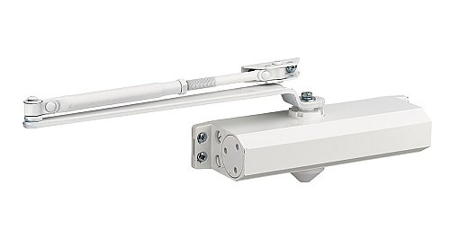 Chiudiporta spingiporta automatico idraulico ECO, portata fino a 100kg, forza 5, bianco - THIRARD