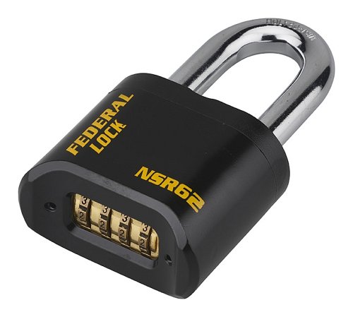 Lucchetto alta sicurezza combinazione modificabile SRH, nero, acciaio al molibdeno - THIRARD