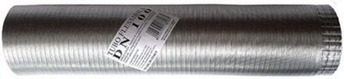Tubo fumi flessibile estensibile alluminio naturale 200 mm da 1 a 3 mt