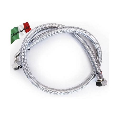 TUBO Carico Lavatrice lavastoviglie cm 100 pipa 3/4 FF 90 trecciato inox Made in Italy.