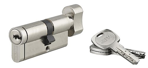 Cilindro europeo Transit 2 a pomolo 30X40 nichel, antitrapano, antiscasso, 3 chiavi reversibili - THIRARD