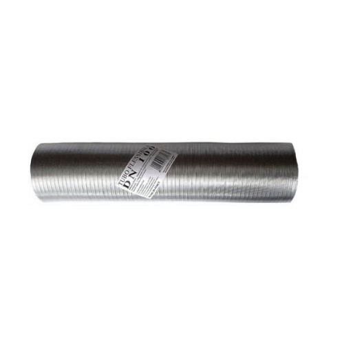 Tubo fumi flessibile estensibile alluminio naturale 50 mm da 1 a 3 mt