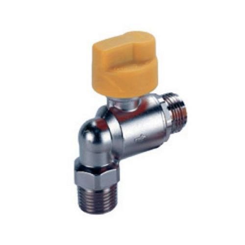 Valvola GAS 1/2"  mm 90 di sicurezza Push & Turn e Termica. MADE IN ITALY