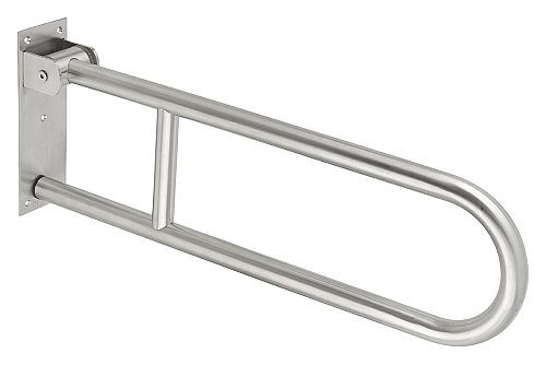 Maniglione bagno disabili, barra ausilio pieghevole, acciaio inox 304, 70cm, Diametro  Ø 32mm, - THIRARD
