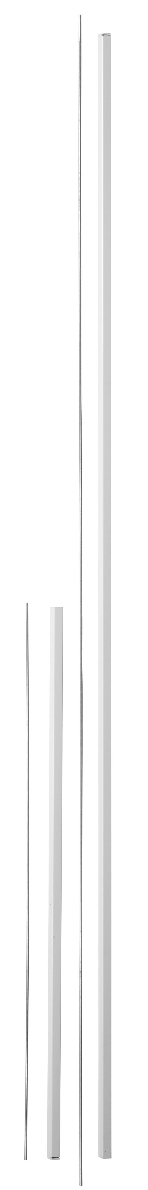 Kit di estensione per serratura antipanico, superiore e inferiore, per altezza porta 3m max, bianco - THIRARD
