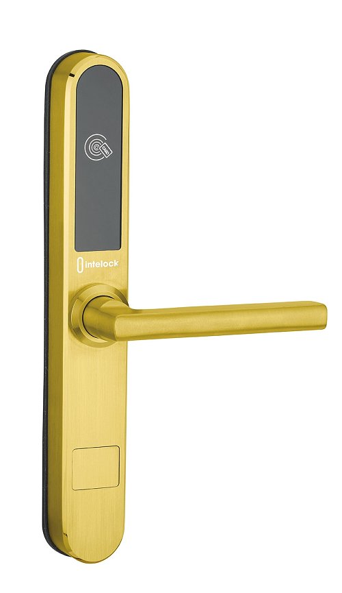 Maniglia elettronica per Hotel, Smart Lock Room - Finitura Oro - INTELOCK