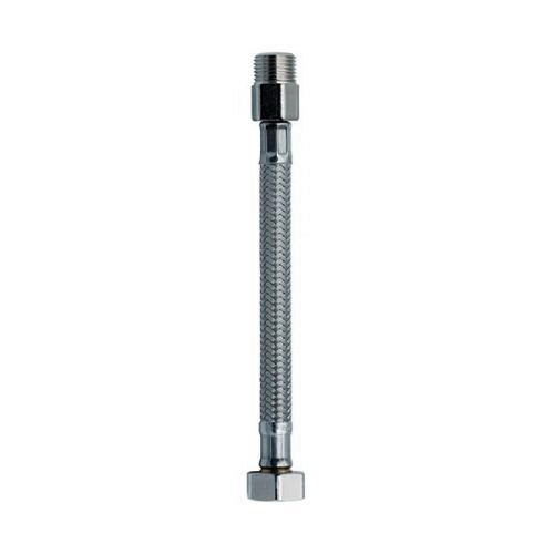 TUBO flessibile gomma DN10  1/2"M LUNGO-1/2"F L 100 CM bagno lavandino