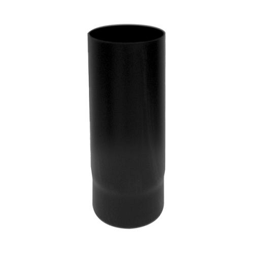 Canna fumaria Tubo 0,5 mt DN 130  smaltato nero 600 gradi stufa pellet CE Made in Italy