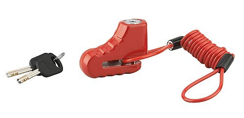 Antifurto Block bloccadisco per monopattino e scooter 5,5mm con cavo 2 chiavi