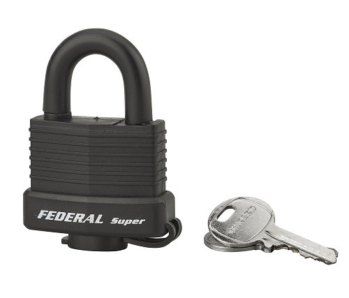 Lucchetto Sea Line Federal Lock, ottone, esterno, arco in acciaio inox, 40mm, 2 chiavi - THIRARD