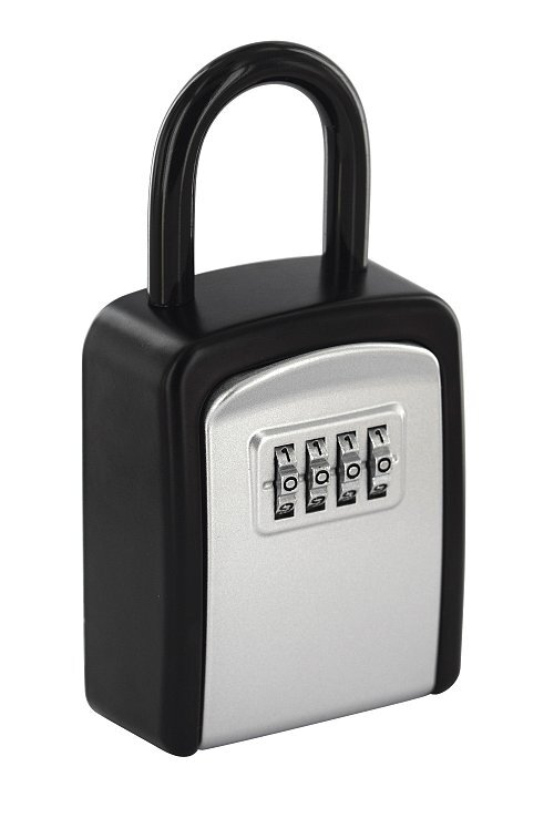 Cassetta portachiavi ,acciaio, 37x75mm, con ansa, nero, combinazione a 4  cifre, per chiavi portone B&B - THIRARD ❒ Victualia®