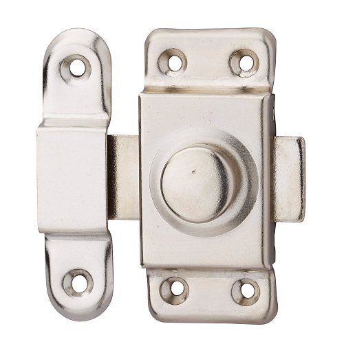 Chiavistello automatico manopola rotante per porta mobile, 30mm, catenaccio acciaio galvanizzato - Serrurerie de Picardie