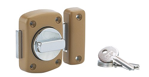 Pomolo 956 per porta interna, cilindro Ø21x35mm, bronzo, 3 chiavi - Serrurerie de Picardie