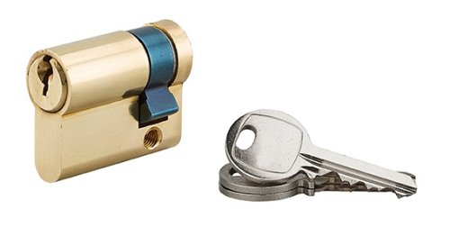Mezzo Cilindro europeo della serratura, 30x10mm, ottone, 3 chiavi - Serrurerie de Picardie