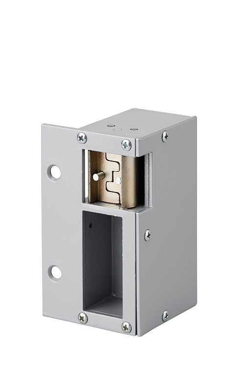 Battente elettrico per serratura orizzontale a superficie, reversibile, 12V, compatibile con l'esterno, grigio - THIRARD