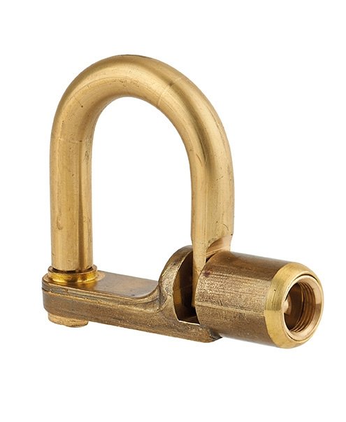 Lucchetto 329 chiave triangolare base dritta 5mm, ottone, da esterno - contatori, quadri elettrici, VVF, pompieri - THIRARD