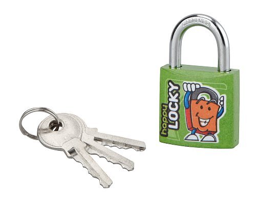 Lucchetto Happy Lock, acciaio, interno, arco in acciaio, 30mm, verde, 3  chiavi - THIRARD ❒ Victualia®