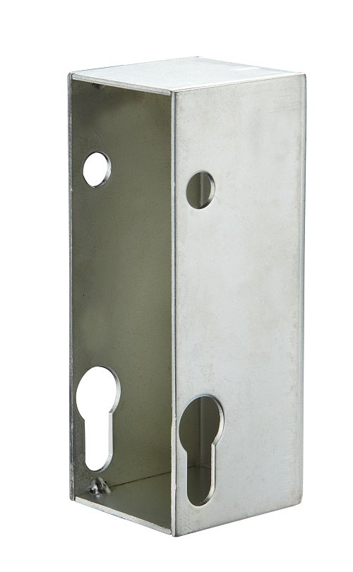 Scatola per serratura da incasso per cancello, tubo 40mm, asse 20mm, zincato - THIRARD